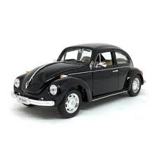 Miniatura Volkswagen Fusca Beetle Preto Welly 1/24