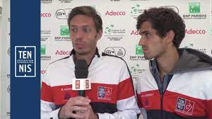 L'équipe de france de coupe davis est la sélection des joueurs français de tennis participant à la coupe davis chaque année depuis 1904. Coupe Davis 2018 Italie France Highlights Du Double Fft Youtube