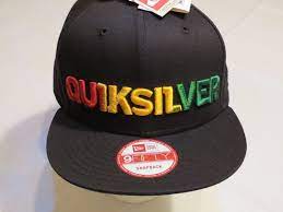 Rasta Quiksilver Dug Cap Hat Surf Skate New Era Snapback 9fifty Black Mens Rare New Era Snapback Caps Hats Quiksilver