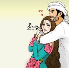 Art Uae And Arabic Cartoon Image Couple Cartoon Love Cartoon Couple Family Cartoon