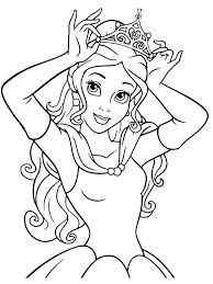 Printable Coloring Pages Of Princesses Below Is A Collection Of Beautiful Princesses Color Belle Coloring Pages Princess Coloring Pages Mermaid Coloring Pages