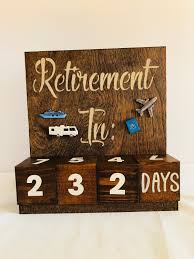 Retirement Countdown Calendar Congratulations Gift Bucket Etsy Congratulations Gift Retirement Countdown Countdown Calendar
