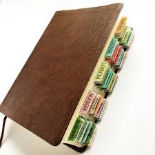 Esv Single Column Journaling Bible Large Print Mocha Bonded Leather Cover Journaling Bible Bundle Bib Leather Journaling Bible Large Print Bible Bible Tabs