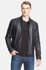Armani Collezioni Lambskin Leather Moto Jacket Nordstrom Exclusive Nordstrom Nordstrom Jackets Jackets Armani Collezioni