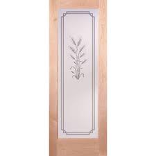 Feather River Doors 28 In X 80 In 1 Lite Unfinished Maple Harvest Woodgrain Interior Door Slab Ln15012468e631 Pine Interior Doors House Paint Interior Tempered Glass Door