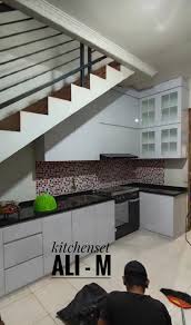 Interior lemari di bawah tangga, interior lemari di bawah tangga di sunter, lemari bawah tangga, portfolio. Lemari Bawah Tangga Minimalis Kitchen Set Minimalis Depok