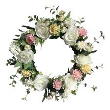 Fall wreaths welcome the crisp cool air of autumn with pumpkins, maple leaves, and other seasonal features. Buy Flower Wreath Artificial Rose Wreath Door Wreath Realistic Spring Wreath For Front Door Wedding Window Wall Home Decor At Affordable Prices Free Shipping Real Reviews With Photos Joom