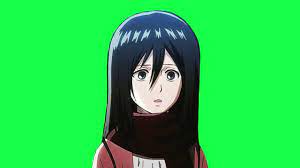 Mikasa Ackerman Aot Anime Green Screen Youtube In 2021 Greenscreen Aot Anime Anime