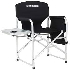 Fundango Heavy Duty Lightweight Aluminum Folding Directors Camping Chair With Side Table Pocket Cup Ho Personalized Camping Chairs Portable Camping Chair Chair