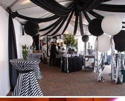 We've got red, blue, black, white, silver, neon, and other fun colors. Pin By Jennifer Lane Events Event D On Classic Black White Events Weddings Black And White Party Decorations White Party Decorations Black White Parties