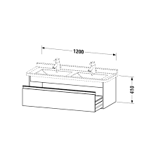 The duravit design days live! Duravit Ketho Waschtischunterschrank Kt666604343 Basalt Matt 1 Auszug Fur Starck 3 033213
