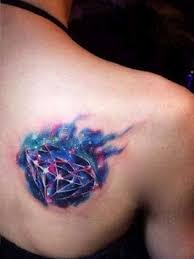 One of the main traditional diamond tattoo meaning is invincibility. 37 Inspirational Diamond Tattoo Designs And Images Diamond Tattoo Designs Galaxy Tattoo Gem Tattoo