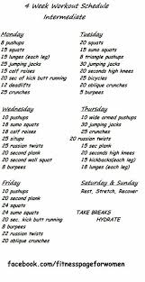 Pin By Grace On Health Fitness Info Weekly Workout 4 Week Workout Weight Training Schedule