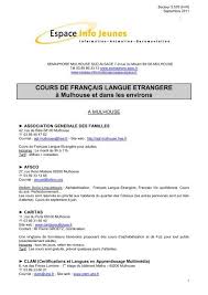 Maybe you would like to learn more about one of these? Cours De Francais Langue Etrangere A Mulhouse Et