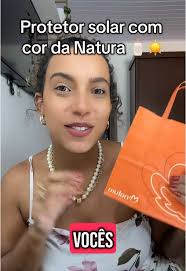 Protetor solar da Natura ☀️#protetorsolar #skincare #pelenegra