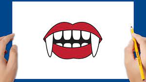Halloween Dessin: Comment dessiner la bouche d'un vampire - YouTube