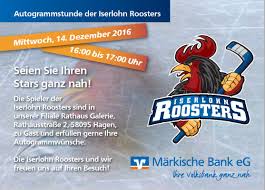 Märkische bank eg sümmern laventiestraße 22 in iserlohn iserlohner heide, ☎ telefon 02371 93560 mit ⌚ öffnungszeiten und anfahrtsplan. Autogrammstunde Bei Der Markischen Bank In Hagen Iserlohn Roosters