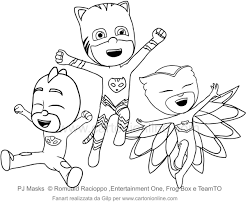 Laminas con dibujos para aprender palabras y colorear con letra: Dibujos Para Colorear E Imprimir De Los Heroes En Pijama Novocom Top