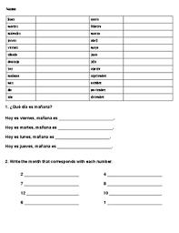 Ever thought of where dragon fruit grew on? Months And Days Of The Week Vocabulary Practice And Quiz Tpt