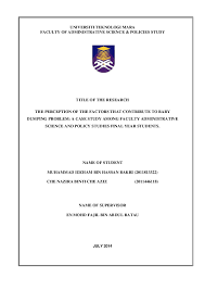 Teen usually do not think the effect of their action because they are. Pdf The Perception Of The Factors That Contribute To Baby Dumping Problem A Case Study Among Faculty Administrative Science And Policy Studies Final Year Students Muhammad Idzham Hassan Bakri Academia Edu