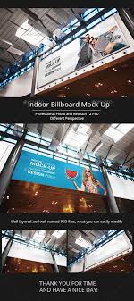 Indoor Billboard Mock Up Billboard Mockup Mockup Print Mockup