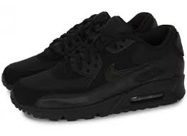 Nike cuir noir homme jordan. Nike Air Max 90 Noire Chaussures Baskets Homme Chausport