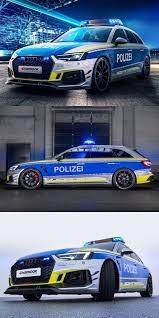 Audi Rs4 R Transformed Into One Seriously Hot Police Car Abt Sportsline Is Displaying The Concept At The Essen Motor Show In G Police Cars Police Truck Police