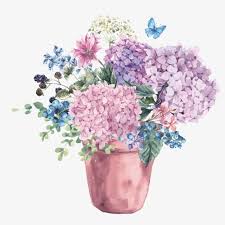 Hand Painted Flowers Vector Flower Pot Gouache Png Transparent Clipart Image And Psd File For Free Download Watercolor Flowers Flower Painting Hand Painted Flowers