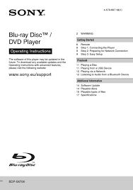 By kate evelyn a basic way to understand how a dvd player works is to look at its predecessor, the record player. Sony Bdp S6700 Operating Instructions Manual Pdf Download Manualslib