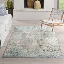 David Turquoise Blue Gray Beige Area Rug Dark Gray Area Rug Area Rugs Grey Area Rug