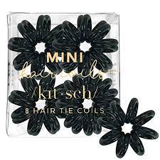 Available in black, brunette & 4 more options. Amazon Com Kitsch Mini Spiral Hair Ties Coil Hair Ties Phone Cord Hair Ties Spiral Hair Coils 8 Pcs Black Beauty