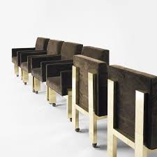 Paul Evans Cityscape Dining Chairs Model Pe 243 Set Of Six Furniture Dining Chairs Retro Dining Chairs Velvet Dining Chairs