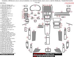 This manual is available in the following languages: Subaru Impreza 2015 2016 Subaru Xv Crosstrek 2015 2017 With Manual Transmission Full Interior Kit 64 Pcs