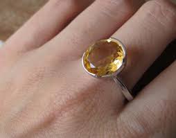 Citrine Ring Stone Ring Yellow Topaz Ring Gemstone Ring Silver Ring November Birthstone Ring Quartz R Gemstone Ring Silver Yellow Topaz Ring Citrine Ring