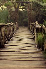 Old Wooden Fences Bridge Old Bridges Footbridge Landscape