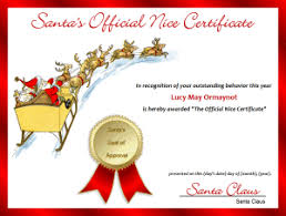 Make a list of the recipients. Free Printable Santa S Official Nice Certificate Noella Designs