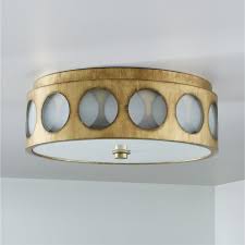 Shop Addison Brass Flush Mount Light Circles And Half Moons Dance Around The Surface Of This Vin Flush Mount Lighting Flush Mount Lights Flush Ceiling Lights