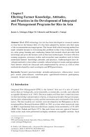 If you have the house cleaned prior to our arrival, this. Pdf Eliciting Farmer Knowledge Attitudes And Practices In The Development Of Integrated Pest Management Programs For Rice In Asia