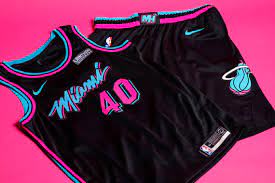 The current rainbow version of the miami heat's iconic vice jersey is, well, not our favorite. Miami Heat Reveals Black Vice Nights City Edition Uniforms Miami Herald