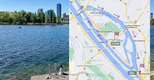 Die neue donau sollte zur zeit von badehungrigen gemieden werden. Spaziergang Am Wasser Vienna International Center Neue Donau Alte Donau Bild Content Com
