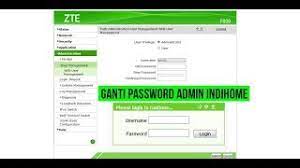 The default password is admin. Tutorial Ganti Password Admin Indihome Zte F609 F660 Youtube