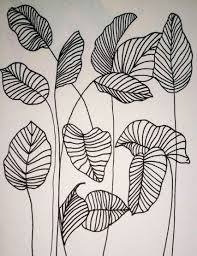 45 New Ideas Wall Drawing Lines Leaf Drawing Drawings Plant Drawing