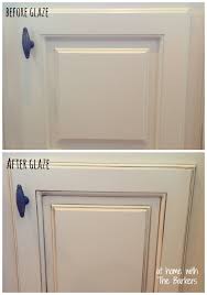 how to glaze cabinets at home with