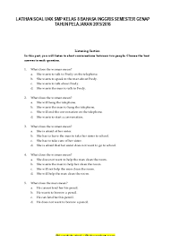 Check spelling or type a new query. Top Pdf Soal Ukk Bahasa Inggris Kelas 8 Smp 123dok Com