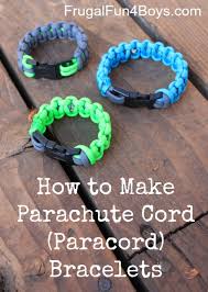 Find the middle of your length of paracord by folding it in half. How To Make Parachute Cord Paracord Bracelets Frugal Fun For Boys And Girls