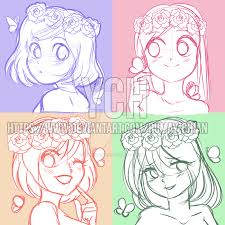 Ych Auction Headshots Cute Flower Girls Closed By Rumay Chian Anime Poses Reference Art Reference Drawing Poses Shop headshot drawings created by thousands of emerging artists from around the world. anime poses reference art reference