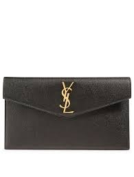 Saint Laurent Medium Uptown Ysl Monogram Leather Envelope Clutch Bag Holt Renfrew Envelope Clutch Bag Clutch Bag Monogrammed Leather