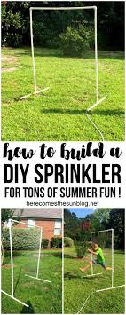 How to bury a garden hose whether you have a rubber hose, or soaker type hose, burying them follow the same techniques: How To Make A Diy Sprinkler For Kids I Here Comes The Sun