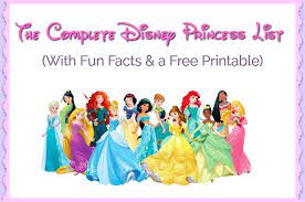 You can learn more about our use of cookies and change your browser settings in order to avoid cookies by clicking here. The Complete Disney Princess List 2021 Princess Names Fun Facts