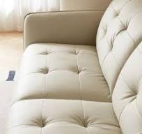 Sofa Lembut Kulit Warna Beige Modern Untuk Ruang Tamu TPS113 ...